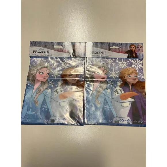 Frozen 2 Party Supplies Happy Birthday Bundle Decor Cups Tablecover Napkins Bags - Picture 10 of 12